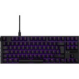 NZXT KB-1TKDE-BR tastatur USB QWERTZ Tysk Sort, Gaming-tastatur Sort, DE-layout, Gateron red, Tenkeyless (80 - 87%), USB, Mekanisk, QWERTZ, LED, Sort