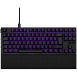 NZXT KB-1TKDE-BR tastatur USB QWERTZ Tysk Sort, Gaming-tastatur Sort, DE-layout, Gateron red, Tenkeyless (80 - 87%), USB, Mekanisk, QWERTZ, LED, Sort