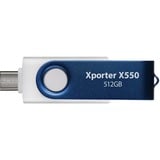 Patriot Xporter X550 512GB, USB-stik Blå/Hvid