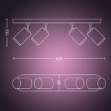 Philips Hue White & Color Ambiance Fugato 2 spot, LED lys Hvid