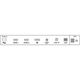 Philips LED-skærm Sort