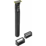 Philips OneBlade Face QP1424/10, Skæg trimmer Sort, Folie shaver, Kul, Batteri, 30 min., 8 t, 0,5 W