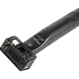 Philips OneBlade Face QP1424/10, Skæg trimmer Sort, Folie shaver, Kul, Batteri, 30 min., 8 t, 0,5 W