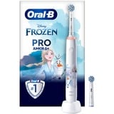 Procter & Gamble PRO 14876673 elektrisk tandbørste Barn Roterende tandbørste Flerfarvet, Hvid, El-tandbørste Barn, Roterende tandbørste, Daglig pleje, Polering, Sensitiv, Flerfarvet, Hvid, 4 x 30 sek., Blød