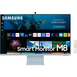 SAMSUNG S32BM80BUU 81,3 cm (32") 3840 x 2160 pixel 4K Ultra HD Blå, Hvid, LED-skærm Blå, 81,3 cm (32"), 3840 x 2160 pixel, 4K Ultra HD, 4 ms, Blå, Hvid