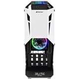 Sharkoon ELITE SHARK CA700 Tower Sort, Hvid, Towerkabinet Sort/Hvid, Tower, PC, Sort, Hvid, ATX, micro ATX, Mini-ITX, Spil, Flere