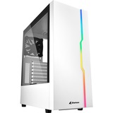 Sharkoon RGB Slider Midi Tower Hvid, Towerkabinet Hvid, Midi Tower, PC, Hvid, ATX, micro ATX, Mini-ITX, Spil, Flere