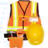 Spin Master MPP RLP CnstrctnWorkerRlplyCstmSt GML Smart kostume Barn Unisex Uniform 680 g, Rollespil Smart kostume, Barn, Unisex, Uniform, Orange, Gul, 3 År