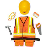 Spin Master MPP RLP CnstrctnWorkerRlplyCstmSt GML Smart kostume Barn Unisex Uniform 680 g, Rollespil Smart kostume, Barn, Unisex, Uniform, Orange, Gul, 3 År