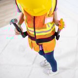 Spin Master MPP RLP CnstrctnWorkerRlplyCstmSt GML Smart kostume Barn Unisex Uniform 680 g, Rollespil Smart kostume, Barn, Unisex, Uniform, Orange, Gul, 3 År