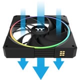 Thermaltake TS 140 EX RGB, Sag fan Sort