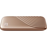 WD My Passport 1000 GB Guld, Solid state-drev Guld, 1000 GB, USB Type-C, 3.2 Gen 2 (3.1 Gen 2), 1050 MB/s, Beskyttelse af adgangskode, Guld