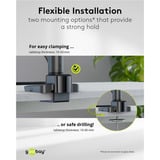 goobay Enkelt-skærmholder Gaming med gasfjeder, Skærmbeslag Sort