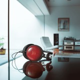 Audio-Technica ATH-AWAS/F, Hovedtelefoner Sort/Rød