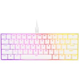 Corsair CH-9194114-DE - tastatur USB Tysk Hvid, Gaming-tastatur Hvid, DE-layout, Cherry MX RGB Speed Silver, 60%, USB, Mekanisk, RGB LED, Hvid