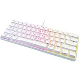 Corsair CH-9194114-DE - tastatur USB Tysk Hvid, Gaming-tastatur Hvid, DE-layout, Cherry MX RGB Speed Silver, 60%, USB, Mekanisk, RGB LED, Hvid