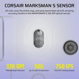 Corsair CH-9314011-WW, Gaming mus Hvid
