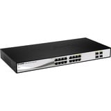 D-Link DGS-1210-16 Administreret L2 Gigabit Ethernet (10/100/1000) Sort, Switch Sølv/Sort, Administreret, L2, Gigabit Ethernet (10/100/1000), Fuld duplex, Stativ-montering