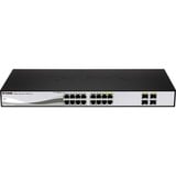 D-Link DGS-1210-16 Administreret L2 Gigabit Ethernet (10/100/1000) Sort, Switch Sølv/Sort, Administreret, L2, Gigabit Ethernet (10/100/1000), Fuld duplex, Stativ-montering