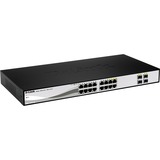 D-Link DGS-1210-16/E, Switch Sølv/Sort
