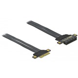 DeLOCK 85768 interface-kort/adapter Intern PCIe, Riser kort PCIe, PCIe, Sort, Grøn, 0,3 m, 1 stk