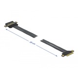 DeLOCK 85768 interface-kort/adapter Intern PCIe, Riser kort PCIe, PCIe, Sort, Grøn, 0,3 m, 1 stk