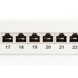 Digitus CAT 6 Class E 1U, Patch Panel Lys grå, RJ-45, Cat6, Grå, Reolmontering, 1U, LSA, Detail