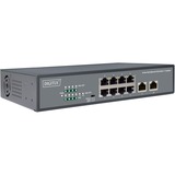 Digitus DN-95323-1 netværksswitch Ikke administreret Fast Ethernet (10/100) Strøm over Ethernet (PoE) Grå Sort, Ikke administreret, Fast Ethernet (10/100), Fuld duplex, Strøm over Ethernet (PoE), Stativ-montering