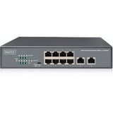 Digitus DN-95323-1 netværksswitch Ikke administreret Fast Ethernet (10/100) Strøm over Ethernet (PoE) Grå Sort, Ikke administreret, Fast Ethernet (10/100), Fuld duplex, Strøm over Ethernet (PoE), Stativ-montering