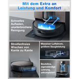 ECOVACS DEEBOT X11 OmniCyclone, Støvsuger robot Sort