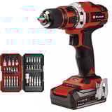 EINHELL Power X-Change Akku-boremaskine TE-CD 18/40 Li, 18 Volt, Bore-/ skruemaskine Rød/Sort