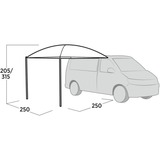 Easy Camp Stryn Canopy 120465, Solsejl grå