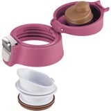 Emsa Light Mug 400 ml Rose, Thermo mug Rosa, Rose, Rustfrit stål, Polypropylen (PP), 400 ml, 6,6 cm, 196 mm