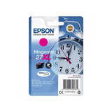 Epson Alarm clock Singlepack Magenta 27XL DURABrite Ultra Ink, Blæk Højt (XL) udbytte, Magenta, Pigmentbaseret blæk, 10,4 ml, 1 stk, 1100 Sider