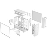 Fractal Design Meshify 3 XL RGB Klar Tonet, Store towerkabinet Hvid