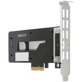 Icy Dock MB987M2P-1B interface-kort/adapter Intern M.2, Controller Sort, PCIe, M.2, Sort, Sølv, Passiv, 32 Gbit/sek., 0 - 60 °C