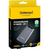 Intenso Powerbank F10000 Grå, Power Bank grå