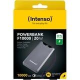 Intenso Powerbank F10000 Grå, Power Bank grå