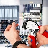 KNIPEX Selvjusterende krympeværktøj Twistor T, Crimpning værktøj Rød/Blå