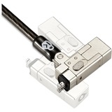 Kensington Slim NanoSaver 2.0-lås med nøgle til bærbar computer, Slot Sort, 1,8 m, Kensington, Nøgle, Kulstofstål, Sort, Sølv