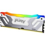 Kingston FURY CU-DIMM 24 GB DDR5-8400, Hukommelse Sølv/Hvid