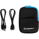 Kingston IronKey Vault Privacy 80 1.92 TB, Solid state-drev Blå/Sort
