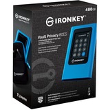 Kingston IronKey Vault Privacy 80 1.92 TB, Solid state-drev Blå/Sort