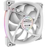 Montech RX120 PWM 120x120x25, Sag fan Hvid