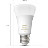 Philips Hue Startsæt: 3 x E27 pærer (1100lm) + Dimmer switch, LED-lampe Philips Hue White ambiance Startsæt: 3 x E27 pærer (1100lm) + Dimmer switch, Intelligent belysningssæt, Hvid, Bluetooth/Zigbee, LED, E27, Cool dagslys, Varm hvid