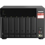 QNAP TS-673A NAS Tower Ryzen Embedded V1500B 8 GB DDR4 0 TB QNAP Turbo System Sort Sort/grå, NAS, Tower, Ryzen Embedded, V1500B, 8 GB, DDR4