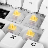 Sharkoon Linear Gateron CAP MILKY YELLOW Tastaturafbrydere, Key switch Gul/Hvid, Tastaturafbrydere, Hvid, Gul