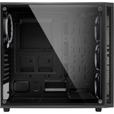 Sharkoon TG4 Midi Tower Sort, Towerkabinet Sort, Midi Tower, PC, Sort, ATX, micro ATX, Mini-ITX, Hærdet glas, Blå, Grøn, Rød