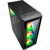 Sharkoon TK4 RGB Midi Tower Sort, Towerkabinet Sort, Midi Tower, PC, Sort, ATX, micro ATX, Mini-ITX, Flere, Kabinet faner