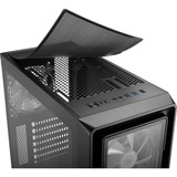 Sharkoon TK4 RGB Midi Tower Sort, Towerkabinet Sort, Midi Tower, PC, Sort, ATX, micro ATX, Mini-ITX, Flere, Kabinet faner